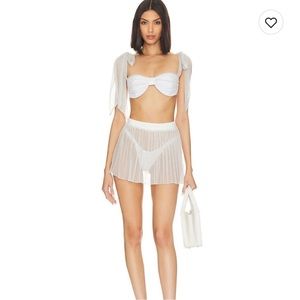 Beach riot Lurex bikini with skirt